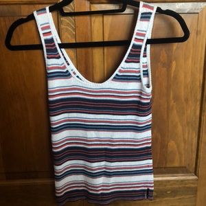 Striped Knit Tank Top